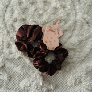 Scrunchie czekoladowe