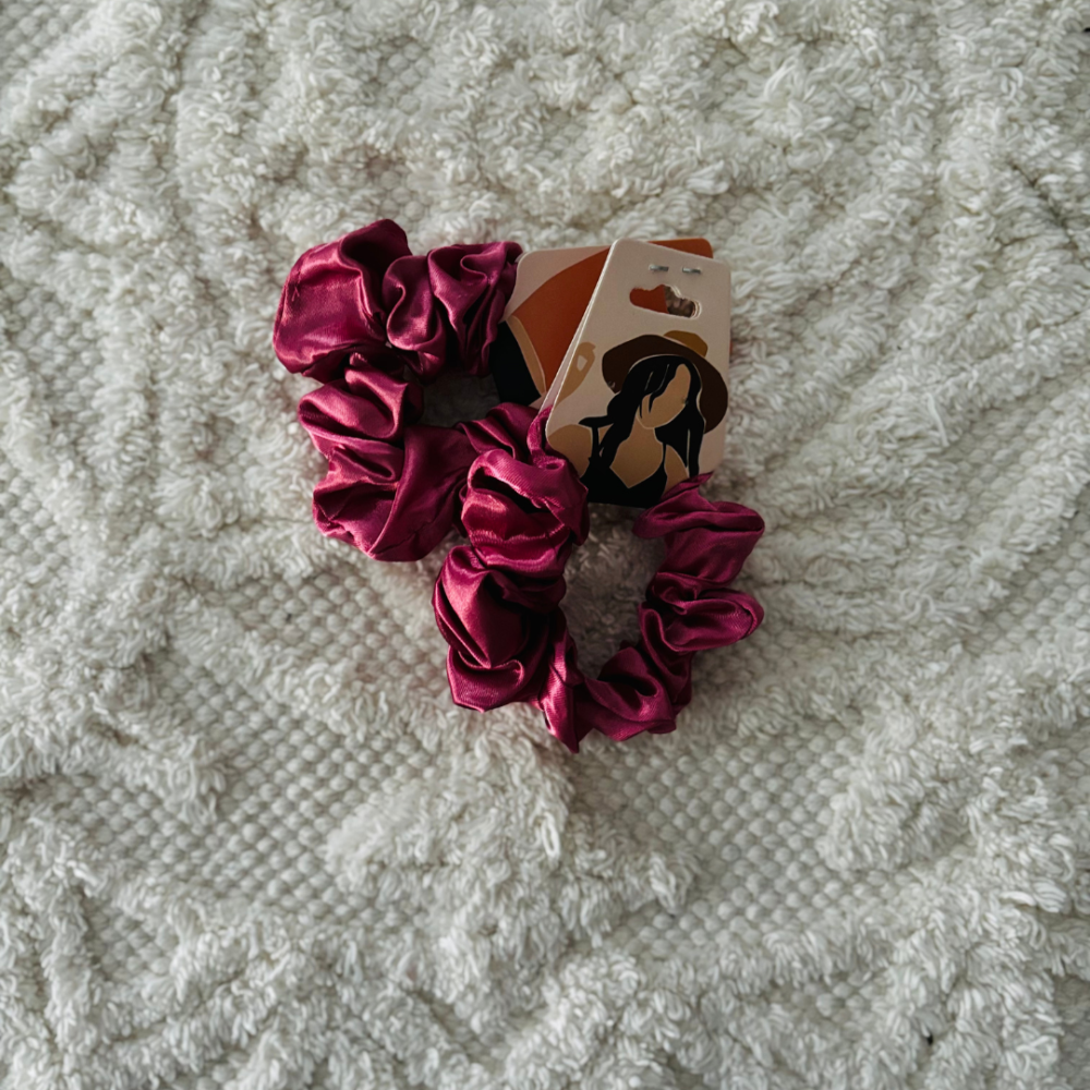 Scrunchie malinowe