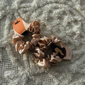 Scrunchie beżowe