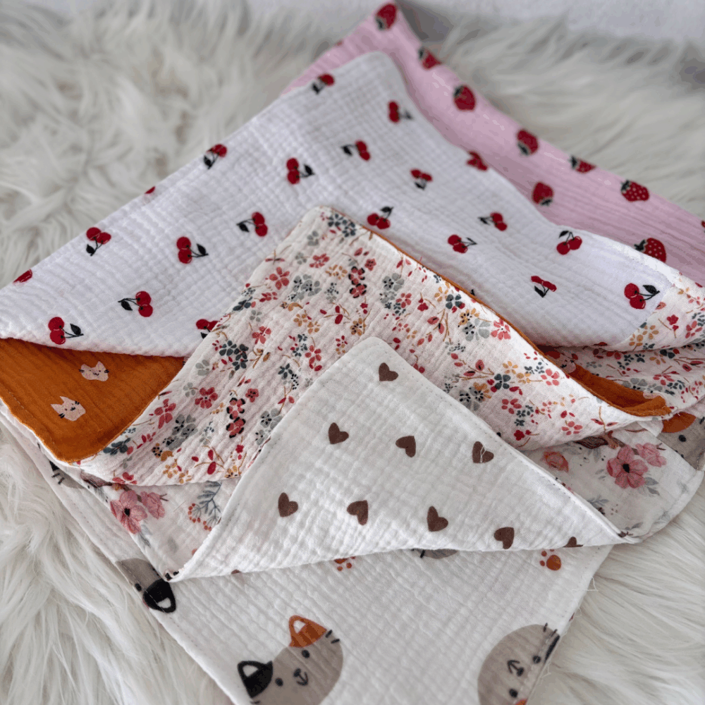 Koc muślinowy patchwork