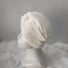 Turban prążkowany dla dorosłych