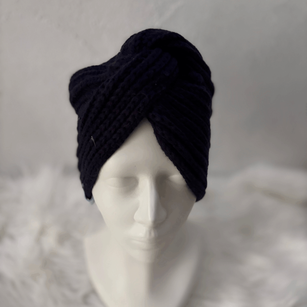 Turban prążkowany dla dorosłych