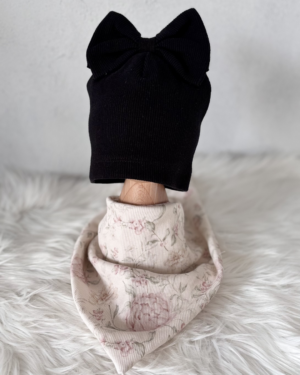 Zestaw wiosenny czarny/beżowe róże