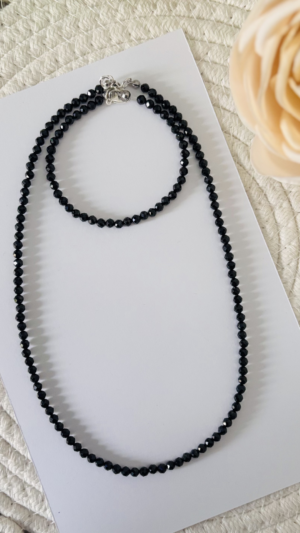 Naszyjnik Czarny Spinel