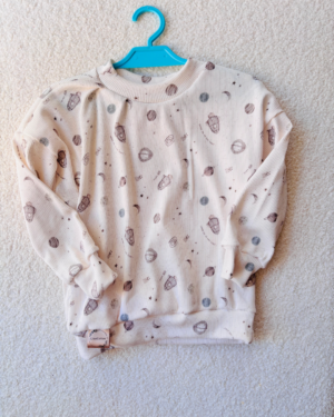 Dziecięca bluza prążkowana Kosmos i Planety r.98