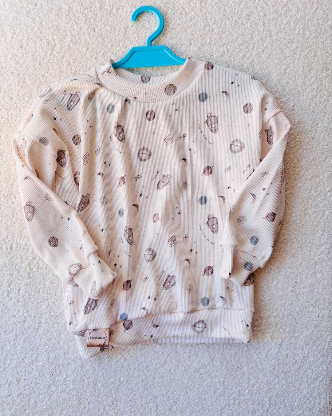 Dziecięca bluza prążkowana Kosmos i Planety r.98
