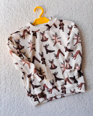 Dziecięca bluza prążkowana Renifery