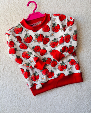 Dziecięca bluza dresowa w truskawki